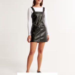 Abercrombie Vegan Leather Shift Mini Dress Jumper